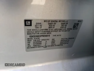 2015 GMC Yukon SLE with VIN 1GKS2AKC2FR200015, listed as a Copart auction lot 45371345 with 66,525 mi miles and Salvage Title. Bid and sale history available at carsss.com. Image 13.