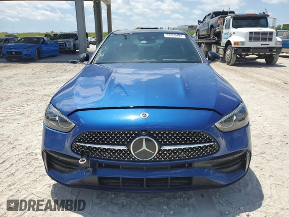 2023 Mercedes-Benz C C 300 with VIN W1KAF4GB9PR150301, listed as a Copart auction lot 53760205 with 8,023 mi miles and Salvage Title. Bid and sale history available at carsss.com. Image 5.