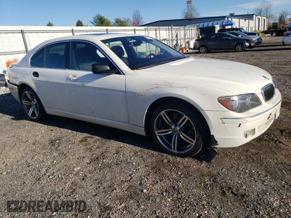 2008 BMW 7 Series 750i with VIN WBAHL835X8DT12098, listed as a Copart auction lot 82220094 with 137,493 mi miles and Salvage Title. Bid and sale history available at DreamBid. Image 4.