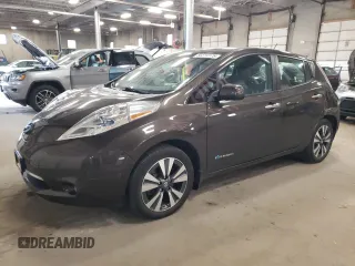 2016 Nissan LEAF S with VIN 1N4BZ0CP2GC308051, listed as a Copart auction lot 50314175 with 52,414 mi miles and Salvage Title. Bid and sale history available at carsss.com. Image 1.