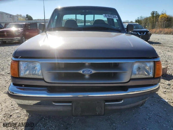 1995 Ford Ranger Splash with VIN 1FTCR10AXSPA10384, listed as a Copart auction lot 81842324 with 129,673 mi miles and Salvage Title. Bid and sale history available at carsss.com. Image 5.