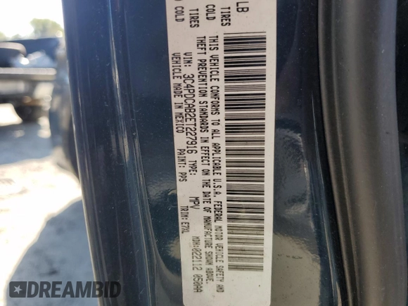 2014 Dodge Journey SE with VIN 3C4PDCAB2ET227916, listed as a Copart auction lot 52492955 with Not provided miles and Salvage title. Bid and sale history available at DreamBid. Image 14.