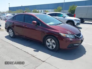 2014 Honda Civic LX with VIN 19XFB2F53EE241116, listed as a IAAI auction lot 42058308 with 204,734 mi miles and . Bid and sale history available at carsss.com. Image 1.