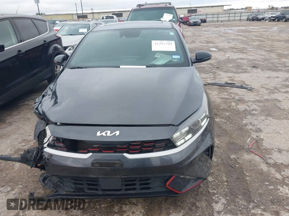 2023 Kia Forte GT-Line with VIN 3KPF54AD8PE519058, listed as a IAAI auction lot 41301344 with 55,776 mi miles. Bid and sale history available at carsss.com. Image 12.