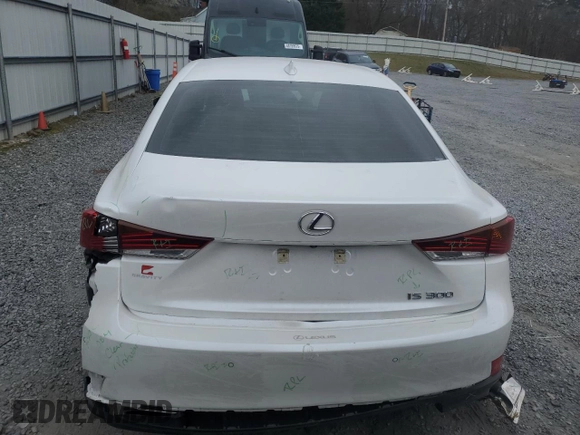 2020 Lexus IS with VIN JTHDA1D27L5107455, listed as a Copart auction lot 46362135 with 35,979 mi miles and Salvage Title. Bid and sale history available at carsss.com. Image 6.