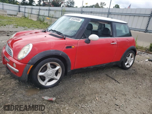 2002 MINI Hardtop with VIN WMWRC33422TE12260, listed as a Copart auction lot 66409484 with 112,119 mi miles and Salvage Title. Bid and sale history available at DreamBid. Image 1.
