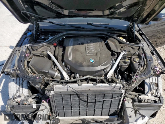 2022 BMW 7 Series 740i with VIN WBA7T2C01NCK41405, listed as a Copart auction lot 50586975 with 45,454 mi miles and Salvage Title. Bid and sale history available at carsss.com. Image 12.