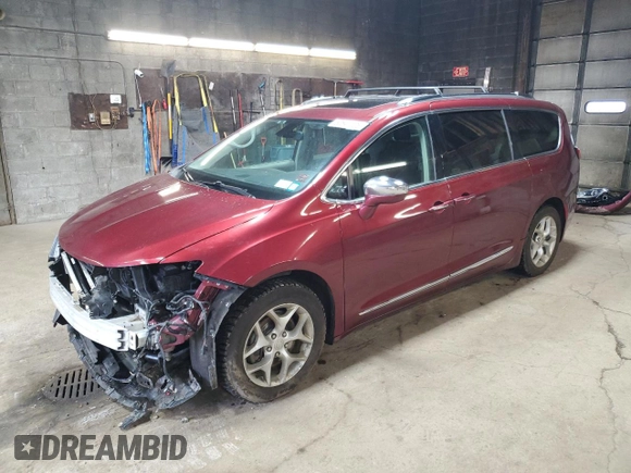 2019 Chrysler Pacifica Limited z VIN 2C4RC1GG6KR746002, wystawiony jako Copart lot #52641125 z przebiegiem 133 755 mil mil oraz Szkoda całkowita • Salvage title. Historia ofert i sprzedaży dostępna na DreamBid. Obrazek 1.