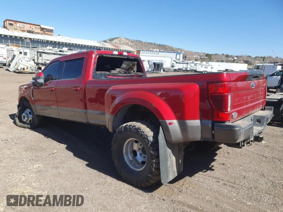 2020 Ford F-350 XL with VIN 1FT8W3DT0LED56110, listed as a Copart auction lot 48389875 with 148,604 mi miles and Salvage title. Bid and sale history available at DreamBid. Image 2.