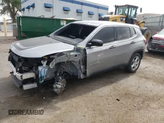 2023 Jeep Compass Sport with VIN 3C4NJDAN8PT508895, listed as a Copart auction lot 57357745 with 19,211 mi miles and Salvage title. Bid and sale history available at DreamBid. Image 1.