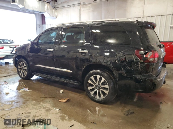 2019 Toyota Sequoia Limited with VIN 5TDJY5G19KS165621, listed as a Copart auction lot 43008635 with 30,806 mi miles and Non Repairable. Bid and sale history available at carsss.com. Image 2.