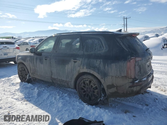 2021 Kia Telluride SX with VIN 5XYP5DHC4MG186986, listed as a Copart auction lot 47409435 with 10,887 mi miles and Salvage title. Bid and sale history available at DreamBid. Image 2.