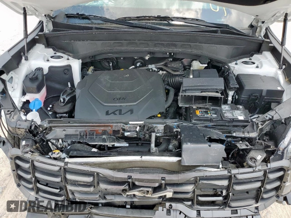 2025 Kia Telluride S with VIN 5XYP64GC9SG579930, listed as a Copart auction lot 57590885 with 4,438 mi miles and Salvage title. Bid and sale history available at DreamBid. Image 12.