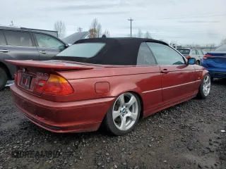 2001 BMW 3 Series 325Ci with VIN WBABS334X1JY41304, listed as a Copart auction lot 85814304 with 93,527 mi miles and Salvage Title. Bid and sale history available at carsss.com. Image 3.