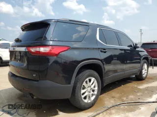 2019 Chevrolet Traverse LT Cloth with VIN 1GNERGKW7KJ161097, listed as a Copart auction lot 59215945 with 117,974 mi miles and Salvage title. Bid and sale history available at DreamBid. Image 3.