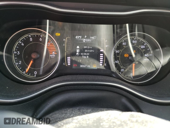2020 Jeep Cherokee Latitude with VIN 1C4PJMCX9LD603991, listed as a Copart auction lot 43996754 with 38,327 mi miles. Bid and sale history available at carsss.com. Image 9.