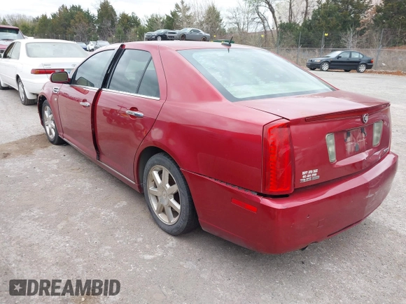 2008 Cadillac STS RWD w/1SB with VIN 1G6DK67V480136615, listed as a IAAI auction lot 41834987 with 163,842 mi miles. Bid and sale history available at carsss.com. Image 3.