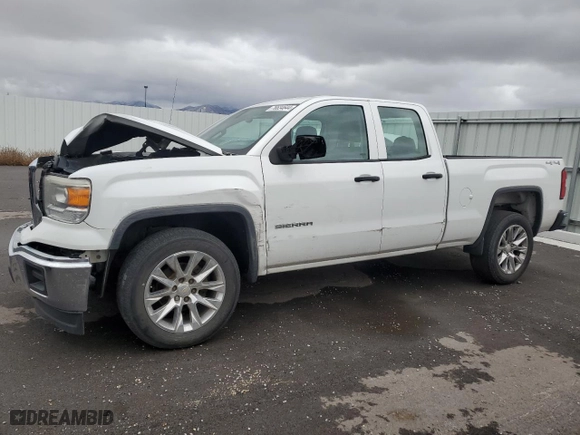2015 GMC Sierra 1500 with VIN 1GTV2TEH4FZ365589, listed as a Copart auction lot 76634644 with 158,430 mi miles and Salvage Title. Bid and sale history available at carsss.com. Image 1.