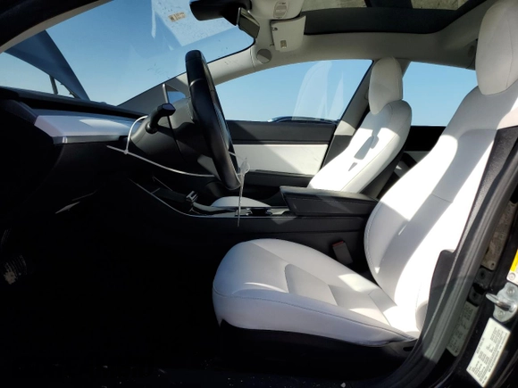 2019 Tesla Model 3 Mid Range with VIN 5YJ3E1EA6KF302273, listed as a Copart auction lot 46649115 with 120,412 mi miles and Salvage Title. Bid and sale history available at DreamBid. Image 7.