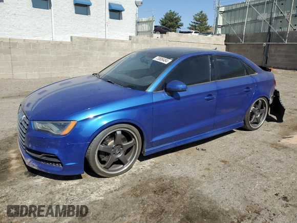 2015 Audi S3 2.0T Premium Plus with VIN WAUBFGFF9F1112923, listed as a Copart auction lot 73806484 with 130,291 mi miles and Salvage Title. Bid and sale history available at carsss.com. Image 1.