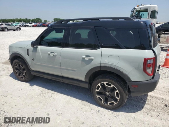 2022 Ford Bronco Sport Outer Banks with VIN 3FMCR9C67NRE27217, listed as a Copart auction lot 57079945 with 24,145 mi miles and Salvage title. Bid and sale history available at DreamBid. Image 2.