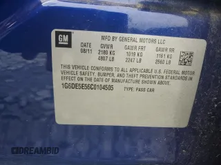 2012 Cadillac CTS Luxury z VIN 1G6DE5E56C0104505, wystawiony jako Copart lot #57965425 z przebiegiem 135 660 mil mil oraz Szkoda całkowita • Salvage title. Historia ofert i sprzedaży dostępna na DreamBid. Obrazek 12.