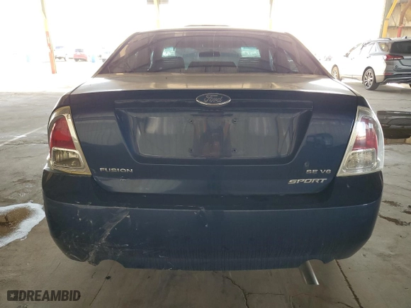 2006 Ford Fusion SE with VIN 3FAFP071X6R237825, listed as a Copart auction lot 50047405 with 160,168 mi miles and Salvage Title. Bid and sale history available at carsss.com. Image 6.