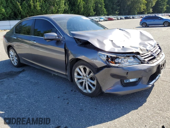 2014 Honda Accord Touring with VIN 1HGCR2F91EA810471, listed as a Copart auction lot 63899824 with 127,194 mi miles and Salvage title. Bid and sale history available at DreamBid. Image 4.
