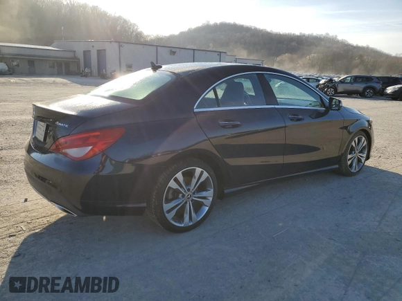 2019 Mercedes-Benz CLA 250 with VIN WDDSJ4GB5KN713220, listed as a Copart auction lot 48894475 with 36,987 mi miles and Salvage Title. Bid and sale history available at DreamBid. Image 3.