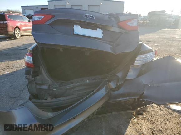 2014 Ford Fusion SE with VIN 1FA6P0HD1E5366692, listed as a Copart auction lot 43442095 with 97,335 mi miles and Salvage Title. Bid and sale history available at DreamBid. Image 6.