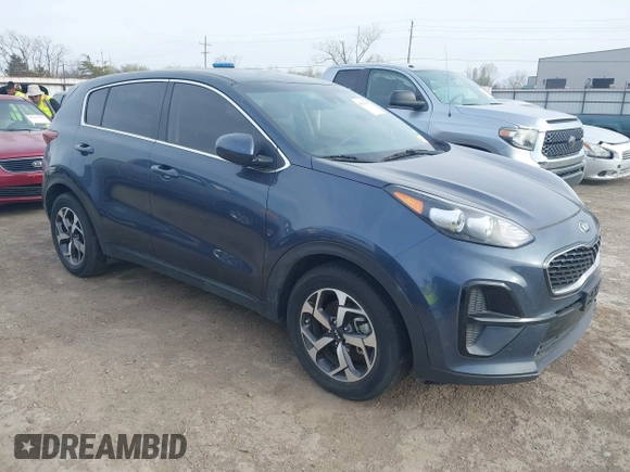 2020 Kia Sportage LX with VIN KNDPM3ACXL7718082, listed as a IAAI auction lot 41821441 with 70,491 mi miles. Bid and sale history available at carsss.com. Image 1.