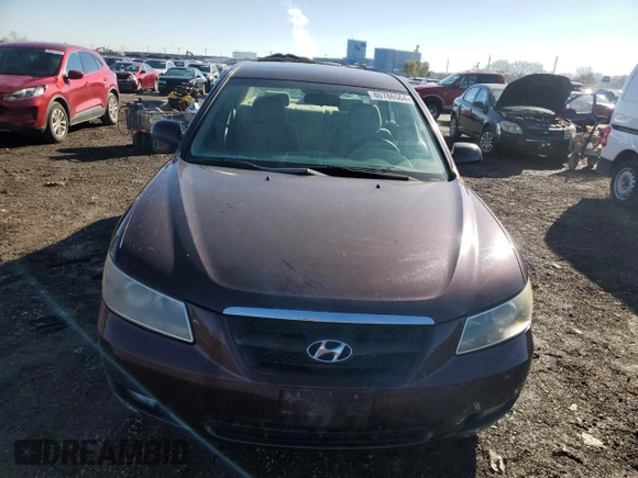 2006 Hyundai Sonata GLS with VIN 5NPEU46F76H090837, listed as a Copart auction lot 80786564 with 109,886 mi miles and Clean Title. Bid and sale history available at DreamBid. Image 5.
