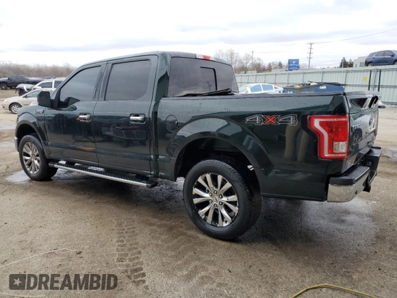 2016 Ford F-150 XLT with VIN 1FTEW1EFXGFB66220, listed as a Copart auction lot 43825645 with 97,227 mi miles and Salvage Title. Bid and sale history available at DreamBid. Image 2.