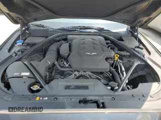 2017 Genesis G80 3.8L with VIN KMHGN4JE8HU190020, listed as a Copart auction lot 63818034 with 87,035 mi miles and Salvage Title. Bid and sale history available at carsss.com. Image 11.
