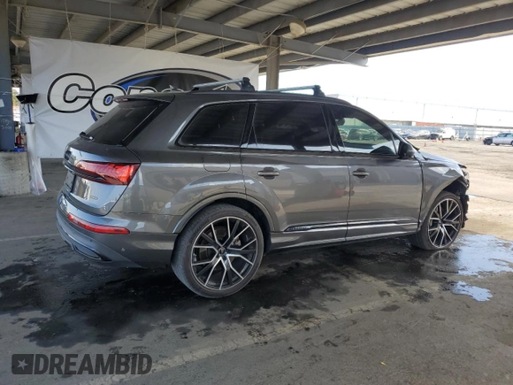 2022 Audi Q7 Prestige with VIN WA1VXBF72ND014963, listed as a Copart auction lot 59205275 with 41,754 mi miles and Salvage title. Bid and sale history available at DreamBid. Image 3.