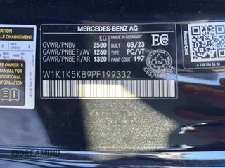 2023 Mercedes-Benz E-Class E 450 with VIN W1K1K5KB9PF199332, listed as a Copart auction lot 85362034 with 7,290 mi miles and Salvage Title. Bid and sale history available at carsss.com. Image 10.
