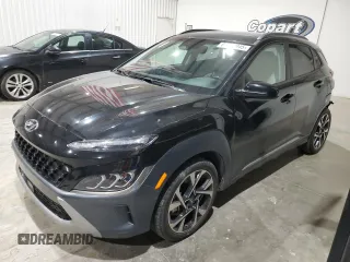 2022 Hyundai Kona Limited with VIN KM8K53A30NU814536, listed as a Copart auction lot 87874945 with 31,399 mi miles and Salvage Title. Bid and sale history available at carsss.com. Image 1.