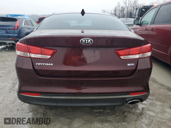 2016 Kia Optima LX Turbo with VIN 5XXGT4L17GG033801, listed as a Copart auction lot 43043075 with 77,203 mi miles and Salvage Title. Bid and sale history available at carsss.com. Image 6.