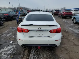 2017 Infiniti Q50 3.0t Sport with VIN JN1EV7AR4HM840237, listed as a Copart auction lot 44430465 with 79,876 mi miles and Clean Title. Bid and sale history available at carsss.com. Image 6.
