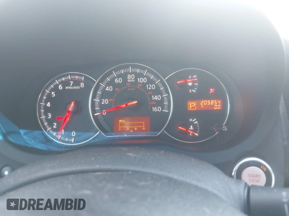 2010 Nissan Maxima SV with VIN 1N4AA5APXAC846488, listed as a IAAI auction lot 42036731 with 205,854 mi miles and . Bid and sale history available at DreamBid. Image 7.