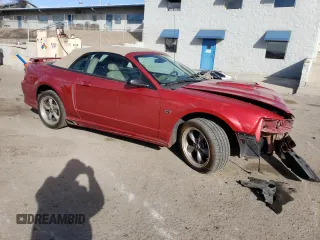 2001 Ford Mustang GT Deluxe with VIN 1FAFP45XX1F100307, listed as a Copart auction lot 45550465 with 108,540 mi miles and Salvage Title. Bid and sale history available at carsss.com. Image 4.