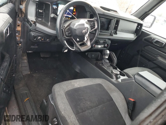 2021 Ford Bronco with VIN 1FMDE5AH7MLA79865, listed as a Copart auction lot 46552595 with 33,636 mi miles and Salvage Title. Bid and sale history available at carsss.com. Image 8.