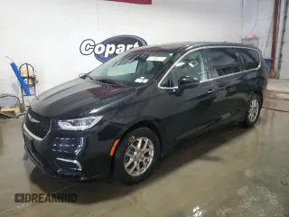 2023 Chrysler Pacifica Touring L z VIN 2C4RC1BGXPR621325, wystawiony jako Copart lot #59277505 z przebiegiem 59 612 mil mil oraz Czysty tytuł • Clean title. Historia ofert i sprzedaży dostępna na DreamBid. Obrazek 1.