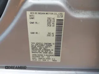 2019 Nissan Altima SV with VIN 1N4BL4DV6KC146908, listed as a IAAI auction lot 42342191 with 82,191 mi miles and . Bid and sale history available at DreamBid. Image 9.