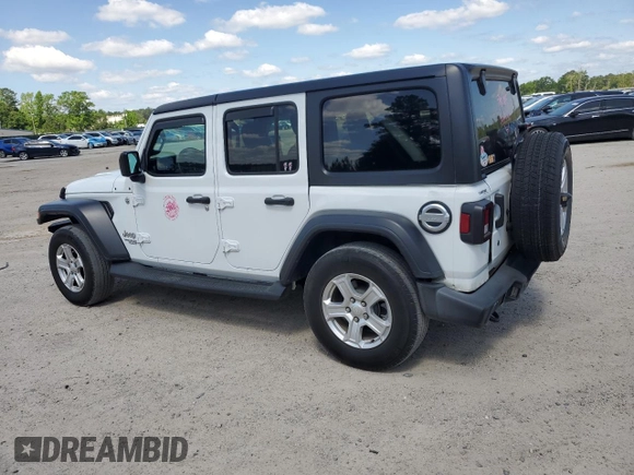 2020 Jeep Wrangler Unlimited Sport S z VIN 1C4HJXDN0LW226619, wystawiony jako Copart lot #54769025 z przebiegiem 52 723 mil mil oraz Szkoda całkowita • Salvage title. Historia ofert i sprzedaży dostępna na DreamBid. Obrazek 2.
