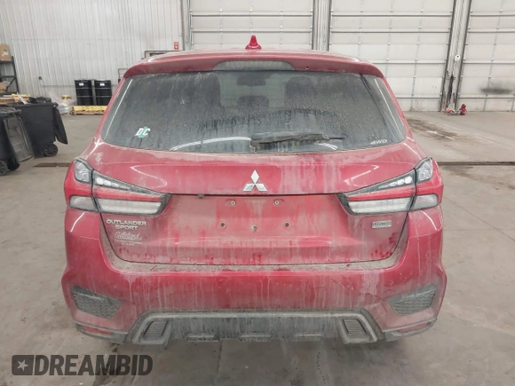 2021 Mitsubishi Outlander Sport ES with VIN JA4ARUAU1MU001234, listed as a IAAI auction lot 41740443 with 55,716 mi miles. Bid and sale history available at carsss.com. Image 17.