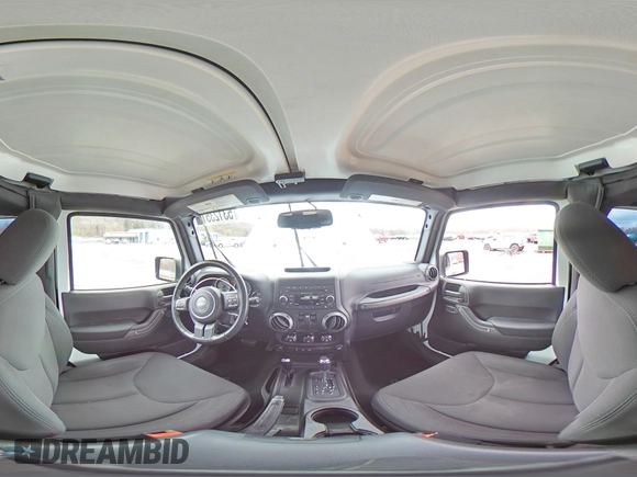 2015 Jeep Wrangler Sport with VIN 1C4AJWAG5FL761338, listed as a Copart auction lot 53123515 with 93,677 mi miles and Salvage Title. Bid and sale history available at carsss.com. Image 14.