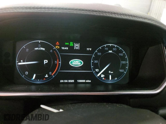 2016 Land Rover Range Rover HSE with VIN SALGS2KF5GA270036, listed as a Copart auction lot 53838305 with 106,666 mi miles and Clean title. Bid and sale history available at DreamBid. Image 9.