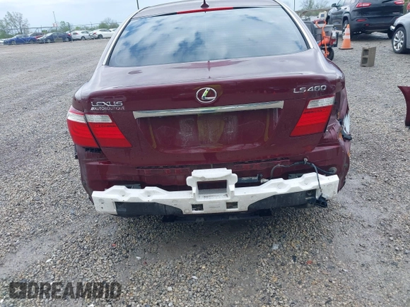 2007 Lexus LS 460 with VIN JTHBL46F775003346, listed as a IAAI auction lot 42170792 with 98,626 mi miles. Bid and sale history available at carsss.com. Image 6.