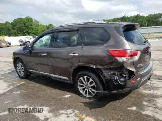 2015 Nissan Pathfinder SL z VIN 5N1AR2MM2FC678027, wystawiony jako Copart lot #56682035 z przebiegiem 152 417 mil mil oraz Szkoda całkowita • Salvage title. Historia ofert i sprzedaży dostępna na DreamBid. Obrazek 2.